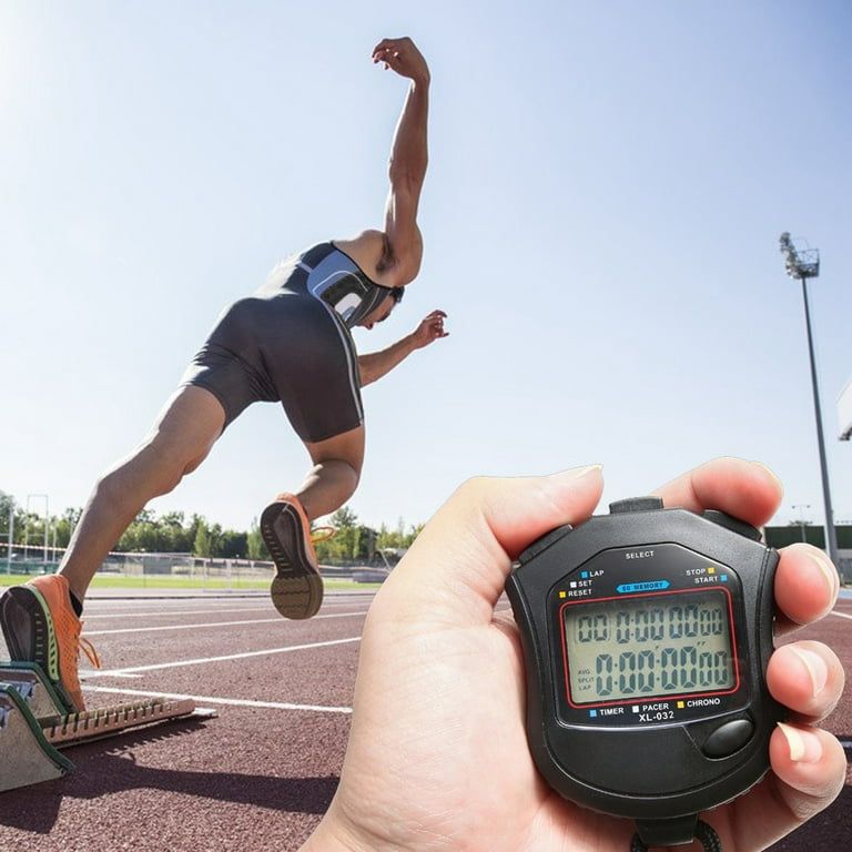 loopsun Two Rows Of Multi-channel Memory Training Sports Stopwatch