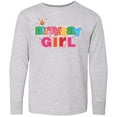 thumbnail image 3 of Inktastic Birthday Girl Letters Long Sleeve Youth T-Shirt, 3 of 5