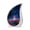 Cross-4, variant on VALERASH Cross Small Teardrop Urns for Human Ashes Adult Female - Blue Keepsake Memorial Urns for Adult Male- 3 Inch