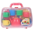 thumbnail image 2 of Minkissy Tea Party Set for Little Girls Toy Tea Set Red Plastic for Playing 1 Set, 2 of 4