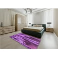 thumbnail image 5 of Ahgly Company Machine Washable Indoor Rectangle Transitional Dark Magenta Purple Area Rugs, 2' x 3', 5 of 7