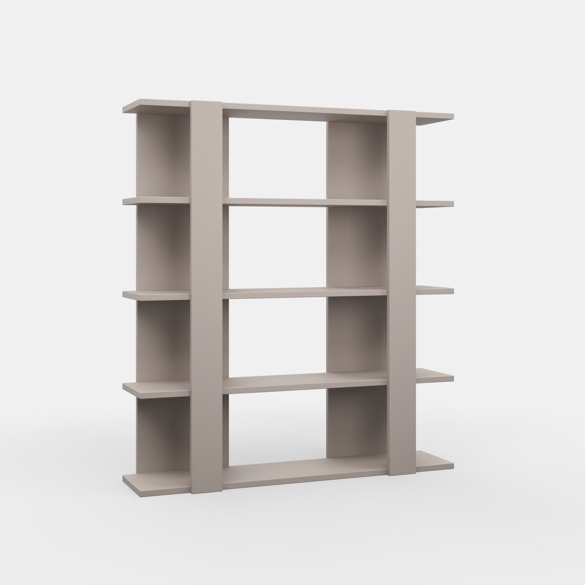 Ada Home Decor Furniture 4 Tier Open Shelf Light Mocha Beecroft Modern Bookcase