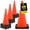 Non-Reflective, variant on BOEN 28 in Orange Reflective Traffic Cones, 7 lb DOT MUTCD Road Safety, 3 Pack