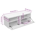 thumbnail image 2 of vidaXL TV Stand TV Console Sideboard TV Unit Home Media Unit Engineered Wood, 2 of 4