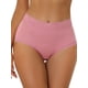 thumbnail image 1 of INSPIRAR CHIC Día de la Madre Ropa Interior de Mujer de Cintura Alta Control de Abdomen Cómoda con Encaje Ribeteado Tanga Talla X-Large Rosa, 1 of 4