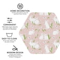 thumbnail image 3 of Fuzoiu Cute Rabbit Print Leather Coasters Set,Drink Coasters Set of 4,for Tabletop Protection, Durable PVC Coasters,Home Décor and Housewarming Gift-Hexagon, 3 of 6