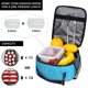 thumbnail image 5 of Bolsa térmica Oxford MGEZCOO para el almuerzo con forro de PEVA: con impresión completa, impermeable y portátil para la escuela, el trabajo y los viajes., 5 of 8