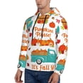 thumbnail image 3 of Cauagu Fall Pumpkins for Men's Pullover Hooded Sweatshirt Athletic Casual Hoodie Aautumn Hoodie Sweatshirt for Men Pullover Casual Hooded Sweatshirt-Small, 3 of 7