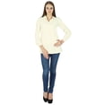 thumbnail image 2 of Top Cotton Shirt Long Sleeve Solid Short Kurta Women Clothing, 2 of 5