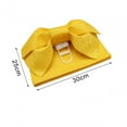 thumbnail image 3 of Kimono Obi Japanese Belt Belt Lightweight for Women Waist Strap Summer Bathrobe with Pre Tied Bow Portable Geisha Waist Belt Yellow, 3 of 8