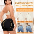thumbnail image 4 of KoRwelex Padded Underwear for Women Butt Lifter Panties Booty Pads Butt Enhancer Lace Boyshorts Shapewear 2 Pack, 4 of 7