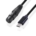thumbnail image 2 of USB-C Type-c Male to 3Pin XLR Female Microphone Audio Cable Adapter Line 10FT, 2 of 8