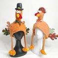 thumbnail image 5 of Thanksgiving Turkey Hat with Faux for Adults, Funny Party Hat for Halloween Party Decorations, Thanksgiving Decorations for Fall Party Decor, 5 of 7