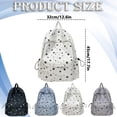 thumbnail image 2 of Lightweight Star Printed Casual Travel Daypack, Large Capacity Multi Pocket Women Rucksack, Adjustable Shoulder Backpack, Carry Bag for Daily Outdoor Weekend Getaway Short Travel, 2 of 3