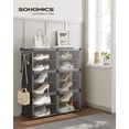 thumbnail image 2 of Organizador de zapatos SONGMICS de 6 niveles, ajustable, 94 cm de altura, 2 of 9