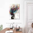 thumbnail image 3 of Elephant Stock The Edge Wall Art - Vertical Canvas Wall Art - Living Room Wall Decor - Fashion And Beauty Canvas - Gray And Gold Decor By Ashvin Harrison - 20" x 30", 3 of 8