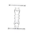 thumbnail image 4 of Decoración de candelabro simple, candelabro de centro de mesa decorativo, candelabros de candelabro de vidrio, para fiesta de cumpleaños, recepción de Pequeña Macarena candelabro, 4 of 8
