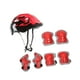 thumbnail image 5 of Juego de 7 cascos de bicicleta para niños, resistentes a impactos, con ventilación y amortiguación. Rojo, 5 of 9