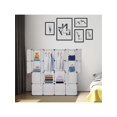 thumbnail image 2 of Cube Storage Organizer,Modular Closet Organizer Plastic Cabinet, 16 Cube Wardrobe Cubby Shelving Storage Cubes Drawer Unit, DIY Modular Bookcase Close, 2 of 5