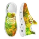 thumbnail image 1 of Zapatillas de plataforma con estampado 3D de hojas de marihuana verde para mujer, zapatos planos transpirables con cordones, calzado cómodo para mujer, 1 of 6