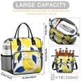thumbnail image 5 of OBREWU Blue Lemon Women's Insulated Leakproof Large Lunch Bag, Oxford Cloth, 5 of 7