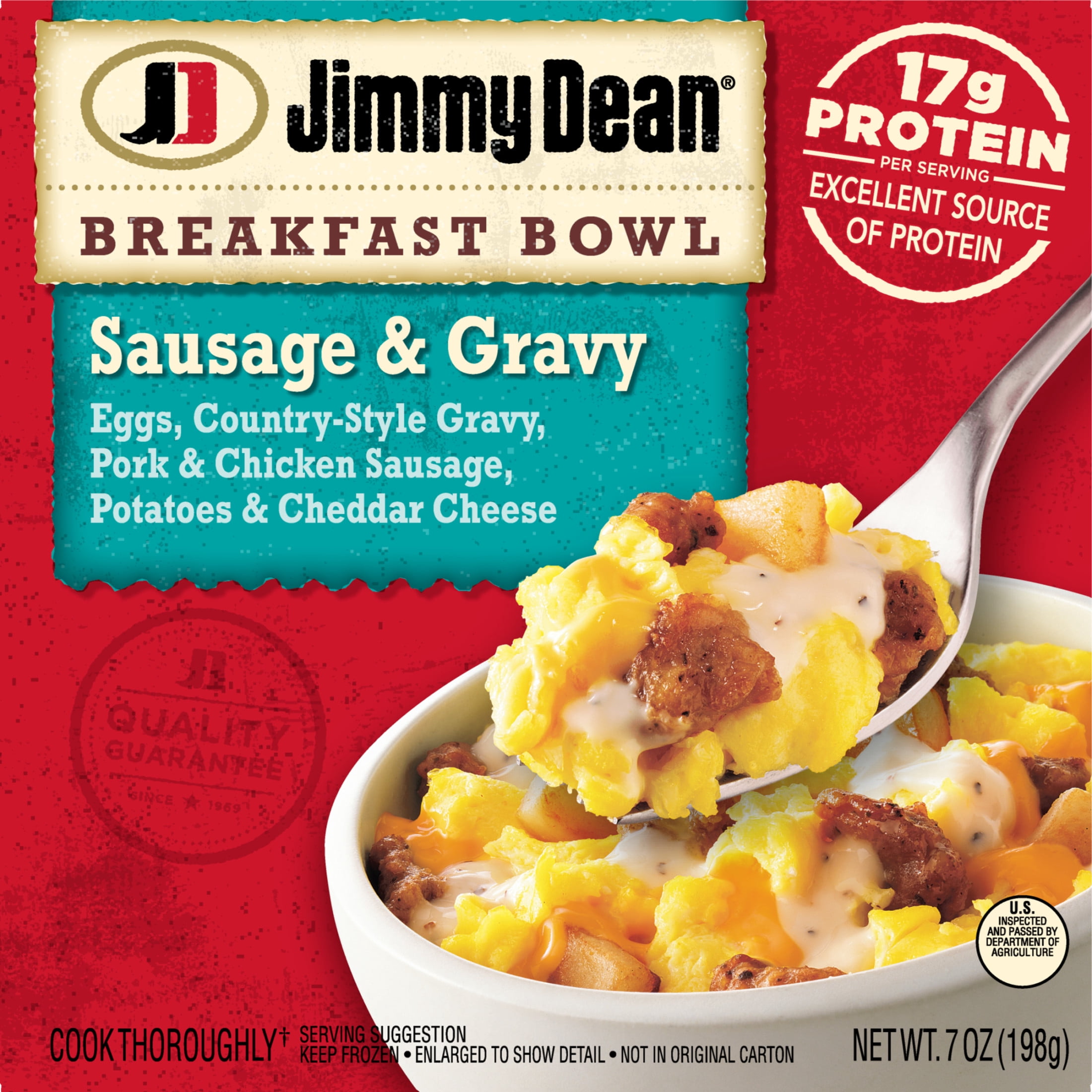 Jimmy Dean Sausage & Gravy Breakfast Bowl, 7 oz (Frozen)