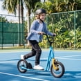 thumbnail image 4 of Gymax Kick Scooter Carbon Steel Frame W/12'' Air Filled Wheel Youth Kids Blue & Orange, 4 of 10