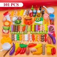 thumbnail image 1 of Mini Jouets Alimentaires Jouets de Cuisine pour Enfants Jeu d'Imitation Batterie de Cuisine de Simulation Cuisson BBQ Four Kit Jeu de Rôle Cadeau Éducatif Enfants, 1 of 7