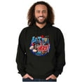 thumbnail image 4 of Airbrushed Popeye Cartoon Outta Here Men Big & Tall Graphic Hoodie Brisco Brands 2X, 4 of 5