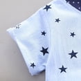 thumbnail image 6 of Luvior Boys’Star Theme Print Casual Outfit Set - Short Sleeve Top and Shorts 2 Piece Set for Outdoor Play, Holiday Wear for Toddlers Ages 1-4, 6 of 9
