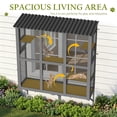 thumbnail image 6 of Haverchair Cat Catio, Cat Window Perch for Large Indoor Cats, Window Box Enclosure with 4 Jump Platforms, Wooden Window Hammock for Multi Kittens, All-Weather Use Outdoor Small Pet Perch House, 6 of 12