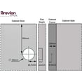 thumbnail image 5 of Brevlon, 30 Pieces, 105 Degree, Soft Closing, Full Overlay, Frameless, 2-Cam Adjustment, European, Concealed, Cold-Rolled Steel, Brushed Nickel, Kitchen Cabinet Door Hinges with Mounting Screws, 5 of 7
