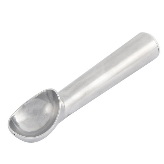 Household Aluminum Non-Stick Bowl Head Ice Cream Scoop Spoon Dipper Silver Tone