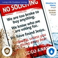 thumbnail image 5 of No Soliciting Sign, Funny No Soliciting Sign, 10x7 Aluminum, 5 of 8