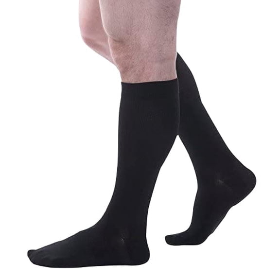 Allegro Men's Essential 20-30 mmHg Ribbed Knee High #102