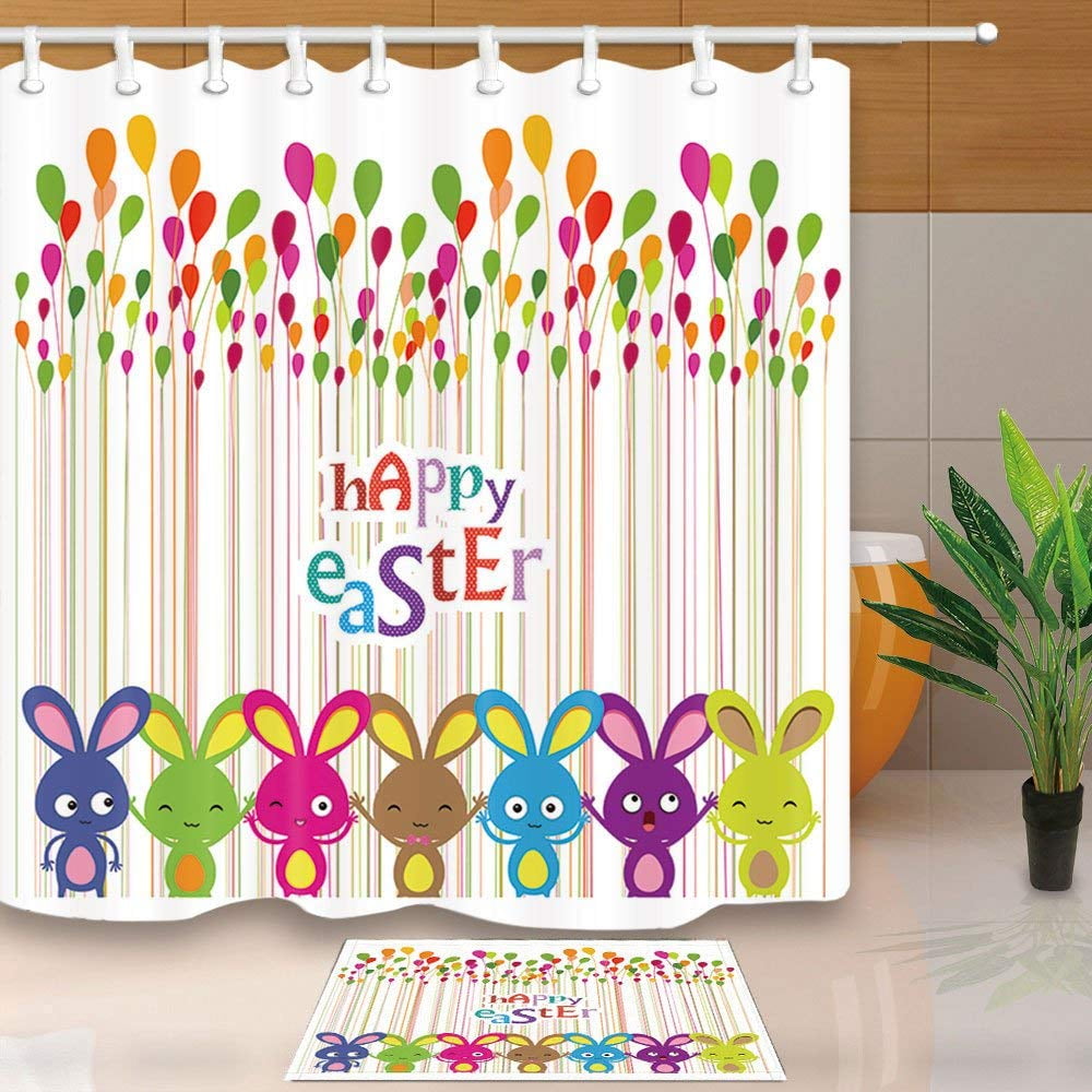 easter shower curtains