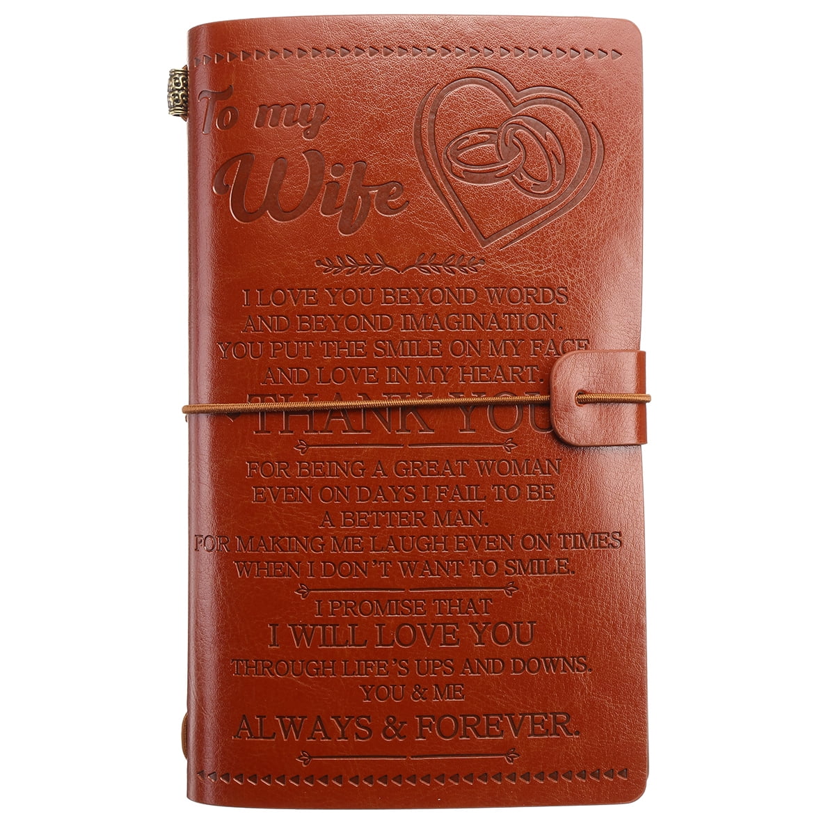 A6 Hardbacked Heart Notebook with Elasticated Band Choose between Red or Black
