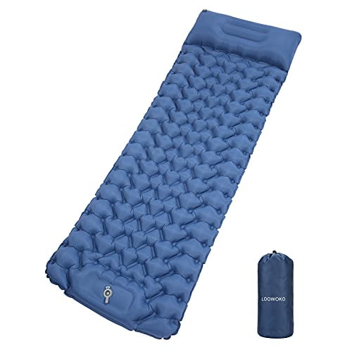 Ultralight Inflatable Sleeping Mat Camping Air Pad Roll Bed Mattress Outdoor UK 