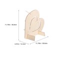 thumbnail image 2 of VORCOOL Round Wooden Dessert Stand Wedding Cake Holder 1Set, 2 of 8