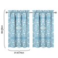 thumbnail image 4 of Mandala Design Kitchen Curtains - Vintage Tier Cafe Curtains for Bathroom Living RV Rod Pocket Window Drapes 36 Inch 2 Panels Set 28"x36" Window Treatment Tiers, 4 of 4