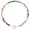 Rainbow rope knot 1, variant on YIGZYCN Colorful Bead Necklace Handmade Necklace Adjustable Necklace Fashion Neck Jewelry Charm Necklace Present for Women