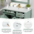 thumbnail image 6 of Euroco 36" Modern Bathroom Vanity with Ceramic Sink, Soft Close Doors, 4 Drawers for Storage, Elegant Design for Small Bathrooms, 6 of 9