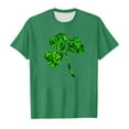 thumbnail image 4 of LUOGENLI Spring T Shirts Valentine's Day for Girls 12-14 Years Children's Printed Round Neck Short Sleeved T Shirt for Boys and Girls St. Patrick's Day T Shirts for Girls 14-16 Green 10-11 Years, 4 of 4