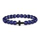 thumbnail image 1 of Men Natural Stone Bead Cross Bracelet Onyx Meditation Bracelet Women Yoga Jewelry Homme Pulser Lava Turquoise Beaded Bracelets, 1 of 5