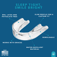 thumbnail image 2 of Just Smile Night Guard 2 Pack - Mouth Guard for Teeth Clenching and Grinding, Comfortable Fit for Light and Heavy Clenching (Clear), 2 of 6