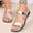 Silver, variant on Womens Sandals Summer Dressy Comfortable Flat Shoes Non Slip Walking Casual Beach Flat Sandals Silver 5.5(36)