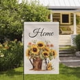 thumbnail image 4 of Hello Sunshine Sunflower Garden Flag Double Sided 12x18 Inch, Spring Summer Sunflower Leaves Bee Yard Flag Vertical Seasonal Yard Outdoor Outside Decoration, 4 of 5