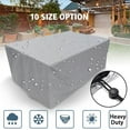 thumbnail image 2 of Autoez Rectangular Outdoor Patio Furniture Covers Waterproof Garden Table Cover 13 Sizes, Silver, 2 of 7