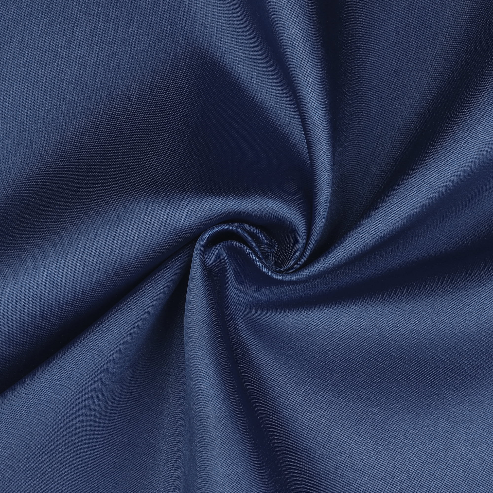 Unique Bargains Soft and Durable Envelope Closure Satin Pillowcase (2 Count) Navy Blue Standard