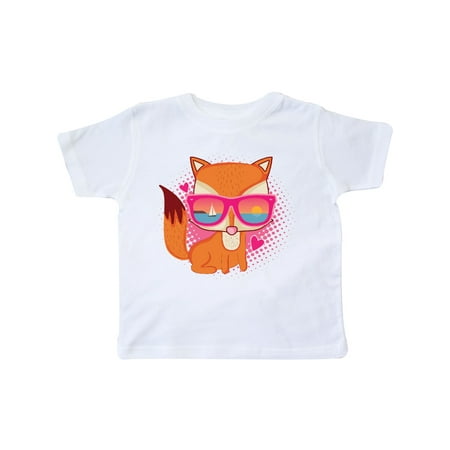 

Inktastic Fox Beach Sunglasses Gift Toddler Toddler Girl T-Shirt
